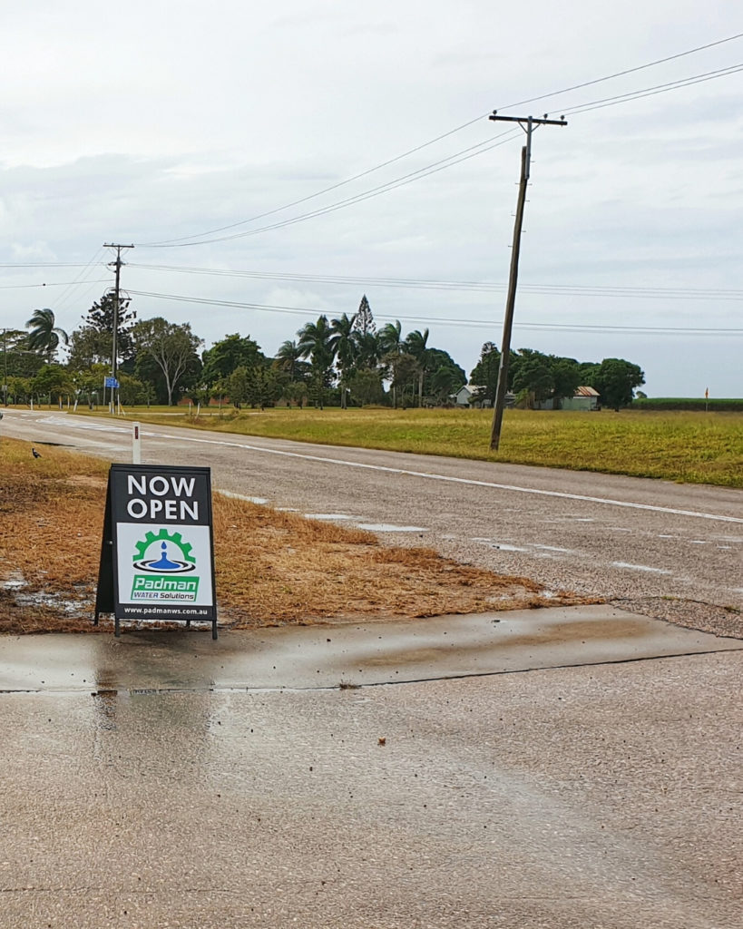 Padman Water Solutions Sign