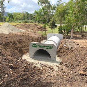 MaxiFlow 1200 Culvert driveway crossing Install Airlie Beach